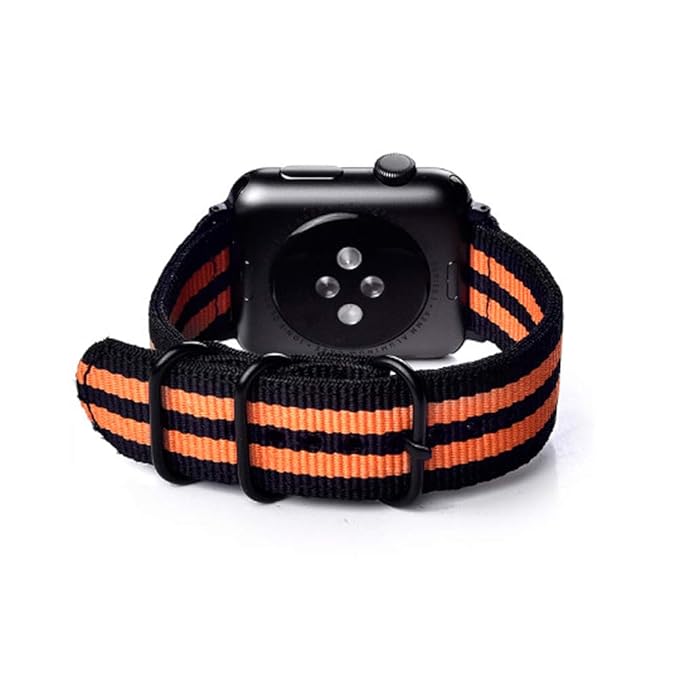 22mm Universal Ballistic Watch Band, CNYMANY Nylon Canvas Woven Loop Replacement Strap Wristband Buckle Fastener Adjustable Closure for Smart-Watch ...