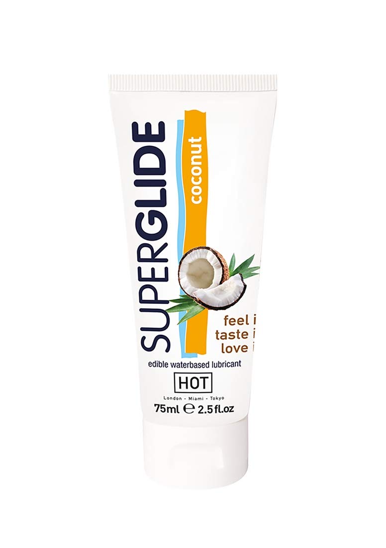 Superglide Edible Lubricant - Waterbased Coconut 75 ml