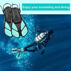 Swim Fins Open Heel, Adjustable and Light Diving