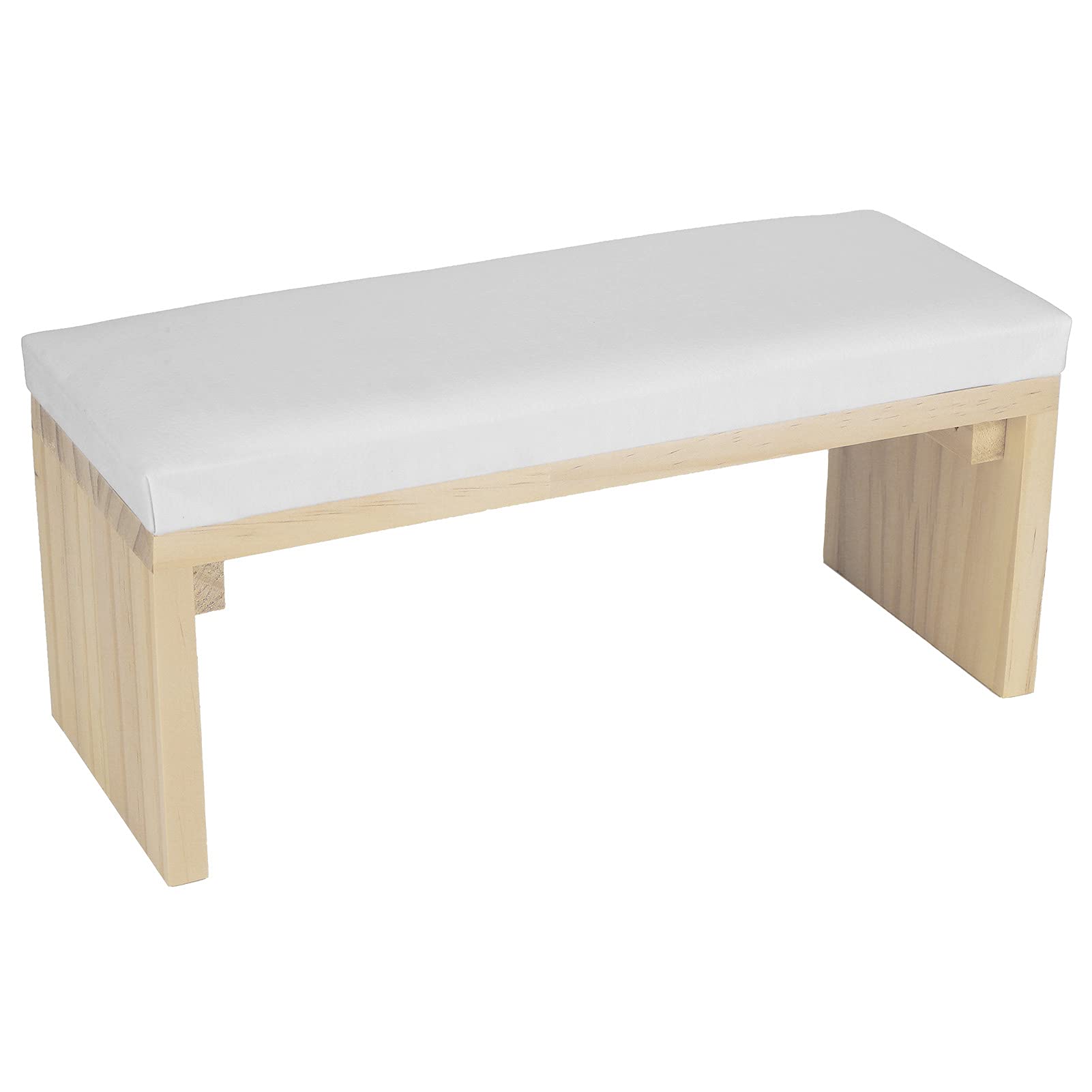 Manicure Nail Hand Rest Nail Hand Pad with Wooden Bracket Soft PU Leather Manicure Cushion for Nail Table(White)