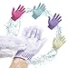 Scheam Exfoliating Gloves Body Spa Gloves Dead Skin Cell Remover Bath Gloves Shower Massage Scrubber, 4 Pairs