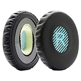 MMOBIEL Ear Pads Cushions Compatible with Bose Sound Link On-Ear Headset OE OE2 OE2i Protein Leather (Black/Blue)