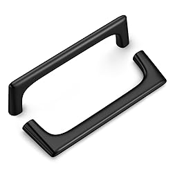 goldenwarm 10 Pack Matte Black Cabinet Pulls, 3-3/4