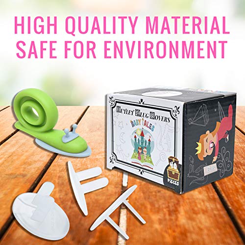 Clear Electric Outlet Covers Baby Proofing 40Pack Bonus Door Pinch Guard Large Outlet Plugs