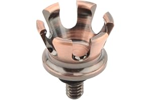 DAKLVNG Seat Bolt Screw 1/4"-20 Thread Crown Seat Nut Aluminum for Harley 1996-2024 Sportster 883 1200 Touring Road King Street Glide Dyna Street Bob Softail Fat Boy Wide Glide (Bronze)