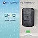 WorWoder Wireless Doorbell, IP55 Waterproof Doorbell Chime Operating at 300m/1000ft Range, 60 Chimes, 5-Level Volume & LED Indicator for Home Office Shops (Black)