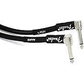 Fender Professional Series Instrument Cable, Guitar Cable, Guitar Accessories, Angle/Angle, Black, 3ft
