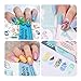 BEAUTYBIGBANG 4Pcs Nail Stamping Plate Summer Theme - Beach Ocean Fruit Rain Image Plates Nail Art Design Stamp Kits Manicure Template set