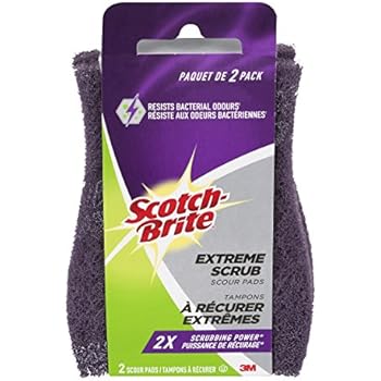 Scotch-Brite Extreme Scrub Scour Pad, 2 Pads