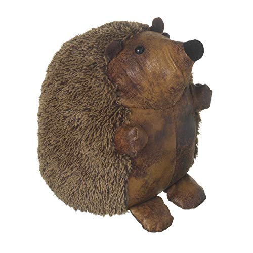 Heaven Sends Fabric Leather Look Weighted Hedgehog Doorstop