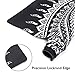 iLeadon Desk Pad Protector, Large Gaming Mouse Pad 35.1 x 15.75-inch 2.5mm Thick, Cute Desk Decor, Office Desk Writing Pad with Non-Slip Rubber Base for Home Office Work Accessories, Black Mandala