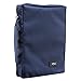 Promo Poly-Canvas Bible / Book Cover w/Fish Applique (Medium, Navy Blue)