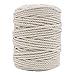 Tenn Well 4mm Macrame Cord, 165 Feet 3Ply Twisted Cotton Rope for Making Wall Hangings, Plant Hangers, Dream Catchers, Craft Projects and Decoration