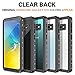 MYJOJO Samsung Galaxy S10 Waterproof Case, Support Biometric Fingerprint Reader Built-in Screen Protector Rugged 360° Shockproof Waterproof Case for Samsung S10(2019)- Black Gray