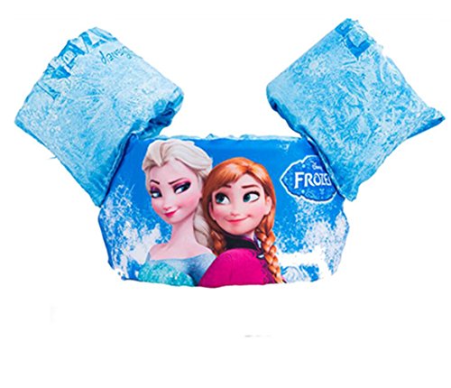 Ivie Swim Arm Bands Float Vest Puddle Jumper Basic Life Jacket Water Pool Beach Swimming Training Aids Device for Kids to Learn Swimming Weighing from 30 to 66 lbs (Frozen)