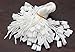 950pcs Hang Tag Polyester String Snap Lock Pin Loop Fastener Hook Ties Easy and Fast to Attach, 7 Inch Long Block (White)
