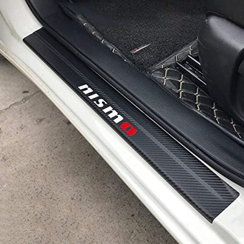 TAABOBO Car Accessories Carbon Fiber Vinyl Door Sill Sticker NISMO,For Nissan Skyline Teana Tiida x trail Qashqai Juke Almera