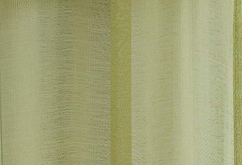 Warm Home Designs Pair of 2 Long Size 54" (Width) x 108" (Length) Sage Green Sheer Window Curtains. 2 Elegant Voile Panel Drapes are 108 Inch Wide Total - K Sage 108"