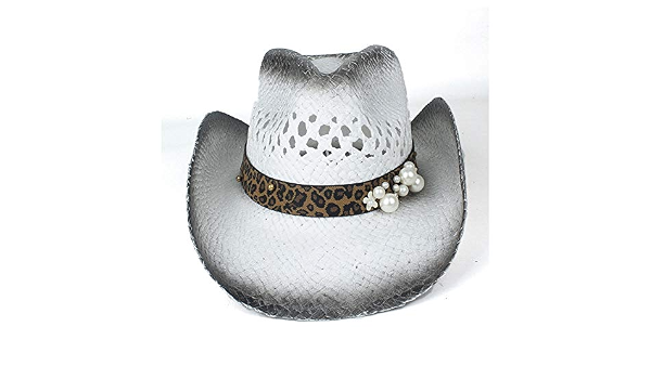 Straw Women Western Cowboy Hat Roll Up 