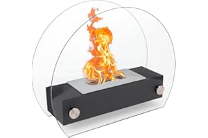 NEWIMAGE Tabletop Fire Pit, Fire Bowl 13.5" L Portable Tabletop Fireplace Clean Burning Bio Ethanol Ventless Fireplace for Indoor Outdoor Patio Parties Events