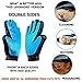 Best Gentle Pet Grooming Gloves Brush Nail Clippers Set - Dog Brushes for Shedding - Short & Long Hair Remover for Pet Fur - Dematting Comb for Dogs, Cats, Horses (Blue)
