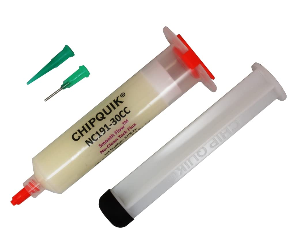 Smooth Flow Tack Flux No-Clean in a 30cc syringe w/plunger & tip