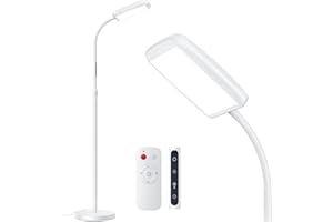 MediAcous Light Lamp 10000 Lux, Sun Light Lamp UV-Free with 5 Color Temperature & 5 Brightness Levels & Timer, Bright Light Floor lamp, Full Spectrum Daylight Lamp for Home,Office