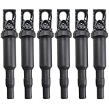 Ignition Coil Pack Set of 6 Replaces OE# 0221504470 for BMW 325i 325Ci 328i 330Ci 335i 525i 528i 530i 535i 545i X3 X5 M5 M6 Z4 Mini Cooper & more