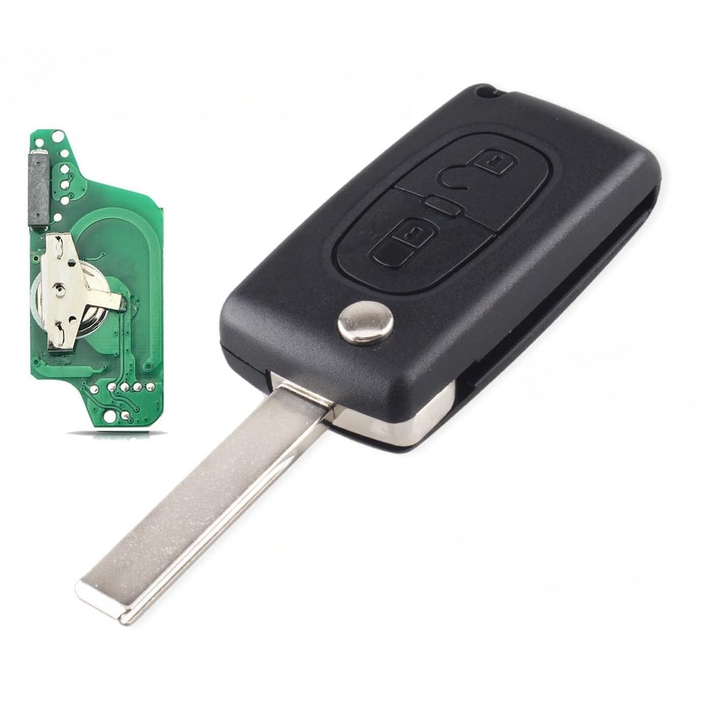 onetop1 2-button car key fob remote control for Citroen C4 C5 C6 C8 Xsara Picasso for Peugeot 207 208 307 308 407 408 607 Ask 433MHz PCF7941 ID46 HU83 0523-ASK