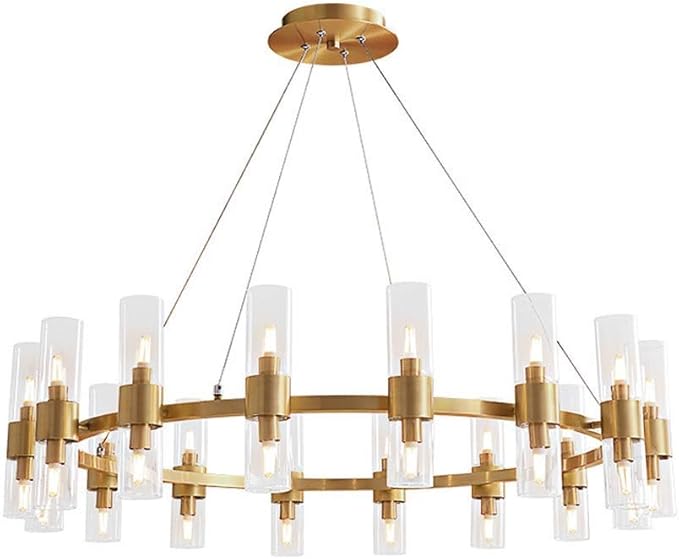 Indoor Modern Kronleuchter,Klarglasschirme Anhänger Hängende