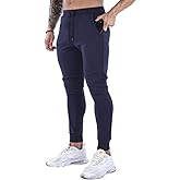 Wangdo Men's Slim Joggers Gym Workout Pants,Sport Training Tapered Sweatpants,Casual Athletics Joggers for Running