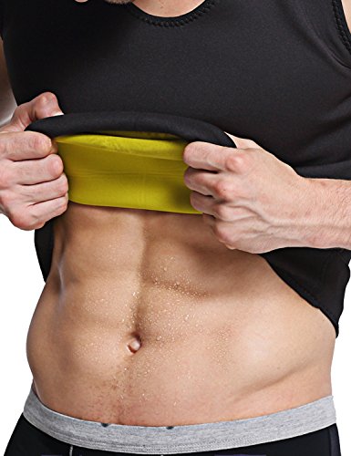 image for Hisweet Body Shaper for Men Tummy Neoprene Slimming Tank Top Vest Weig