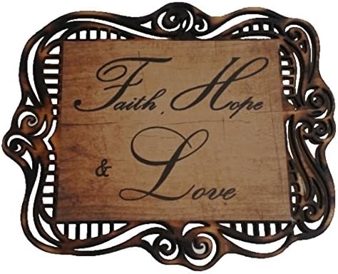 Family Home Decor by Decophrase ~ Inspirational Love quotes Wall Decor 10" X 12" Psalms Proverbs ~ Faith Hope Love Plaque