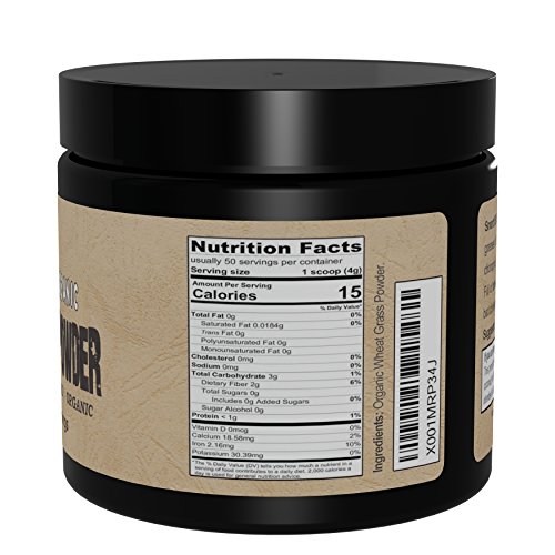 Pure Organic Wheat Grass Powder (200g / 50 Servings)