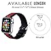 i-Liu Compatible with Apple Watch Band 38mm 40mm Leather Women Sport Compatible iWatch Apple Watch Series 4 Series 3 Series 2 Series 1 Soft Nylon Nike + Sports Edition - Black