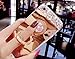 Inspirationc iPhone 8 Plus Case, Crystal Rhinestone Mirror Glass Case Bling Diamond Soft Rubber Makeup Case for iPhone 7 Plus 5.5 Inch with Detachable 360 Degree Ring Stand-Rose Gold
