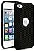 Snap-On Protector Hard Case for Apple iPod Touch 4th Generation / 4th Gen - Black/Black Hybrid Design