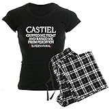 CafePress - Castiel Supernatural Women's Dark Pajamas - Womens Novelty Cotton Pajama Set, Comfortable PJ Sleepwear