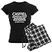 CafePress - Castiel Supernatural Women's Dark Pajamas - Womens Novelty Cotton Pajama Set, Comfortable PJ Sleepwear