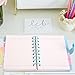 IDOMIK Pocket Spiral Journal Mini Notebook, Traveler Cute Diary, 5 Subject Planner, Ruled Small Writing Paper Hard Cover Notepad, Index Label, 100 Sheets, 5.1
