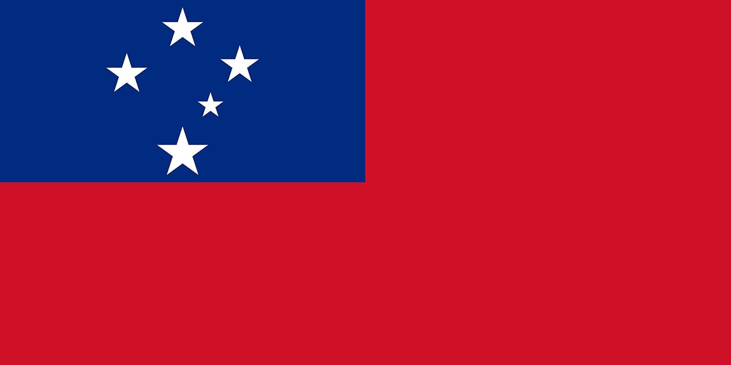 Samoa Flag 5ft x 3ft with Brass Eyelets - Polyester Samoan Flag Banner for Rugby Matches Community Events, Home & Garden Display - Image 4