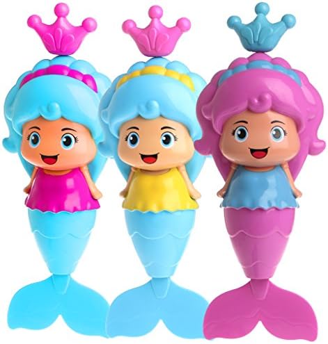 Jieteenager Baby Kids Mermaid Clockwork Dabbling Bath Dolphin Swimming Water Wind Up Toy