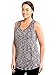 RBX Active Women's Plus Size Activewear Deep V-Neck Tank Top Black and White Combo 2X