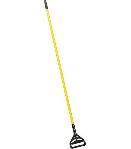 TOUGH GUY 60" Fiberglass Wet Mop Handle – Slide-On Connection, Orange, 1TZA8