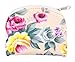 Fully Lined Rose Flower Patterened Brocade Rosary Case with Zipper Closure, 3 Inch