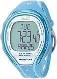 Timex Women’s T5K590 Ironman Sleek 250-Lap TapScreen Turquoise/Gray Resin Strap Watch, Watch Central