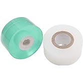 HAINANSTRY Grafting Tape 2 PCS, Stretchable Garden Grafting Tape Plants | Repair Tapes for Floral Fruit Tree and Poly Budding Tape - Green &amp; White