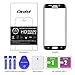Carebol Tempered Glass Screen Protector for Galaxy S6 Edge+ Plus - [Full 100% Coverage] Anti-Bubble Ultra HD Shield,5.7-inch,(S6 Edge+-Black)