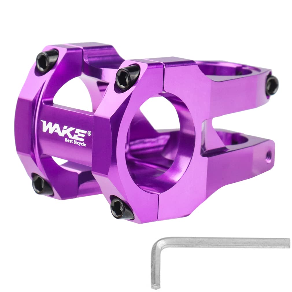 CYSKY 31.8 Stem 45mm MTB Stem Mountain Bike Stem Riser Handlebar Short Stem for Most Road Bike Stem, MTB Stem, BMX Stem, Bicycle Stem (45mm, Purple)