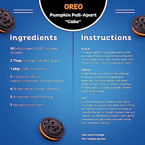 OREO ORANGE CREME CHOCOLATE SANDWICH COOKIES, LIMITED EDITION, HALLOWEEN COOKIES, 18.71 OZ